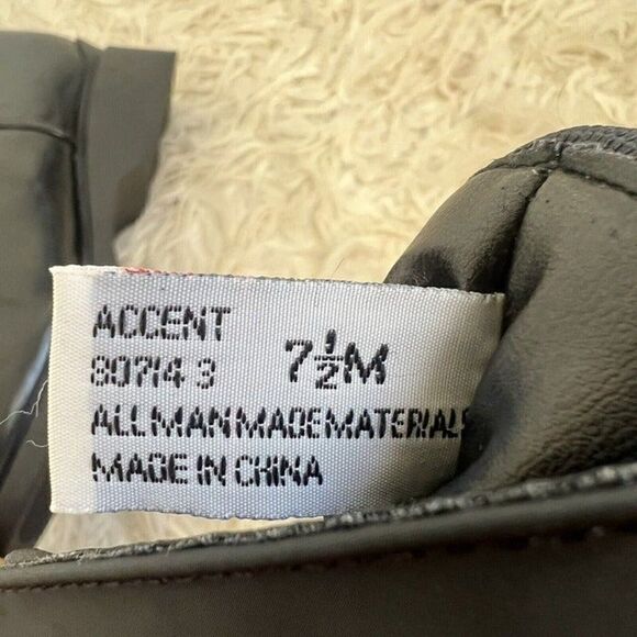 Bootalinos Vintage Women's Midcalf Black Block Heel Boots Leather Canvas Sz 7.5 - Picture 4 of 12